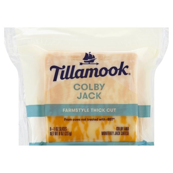 slide 1 of 1, Tillamook Colby Jack Cheese Slices, 8 oz