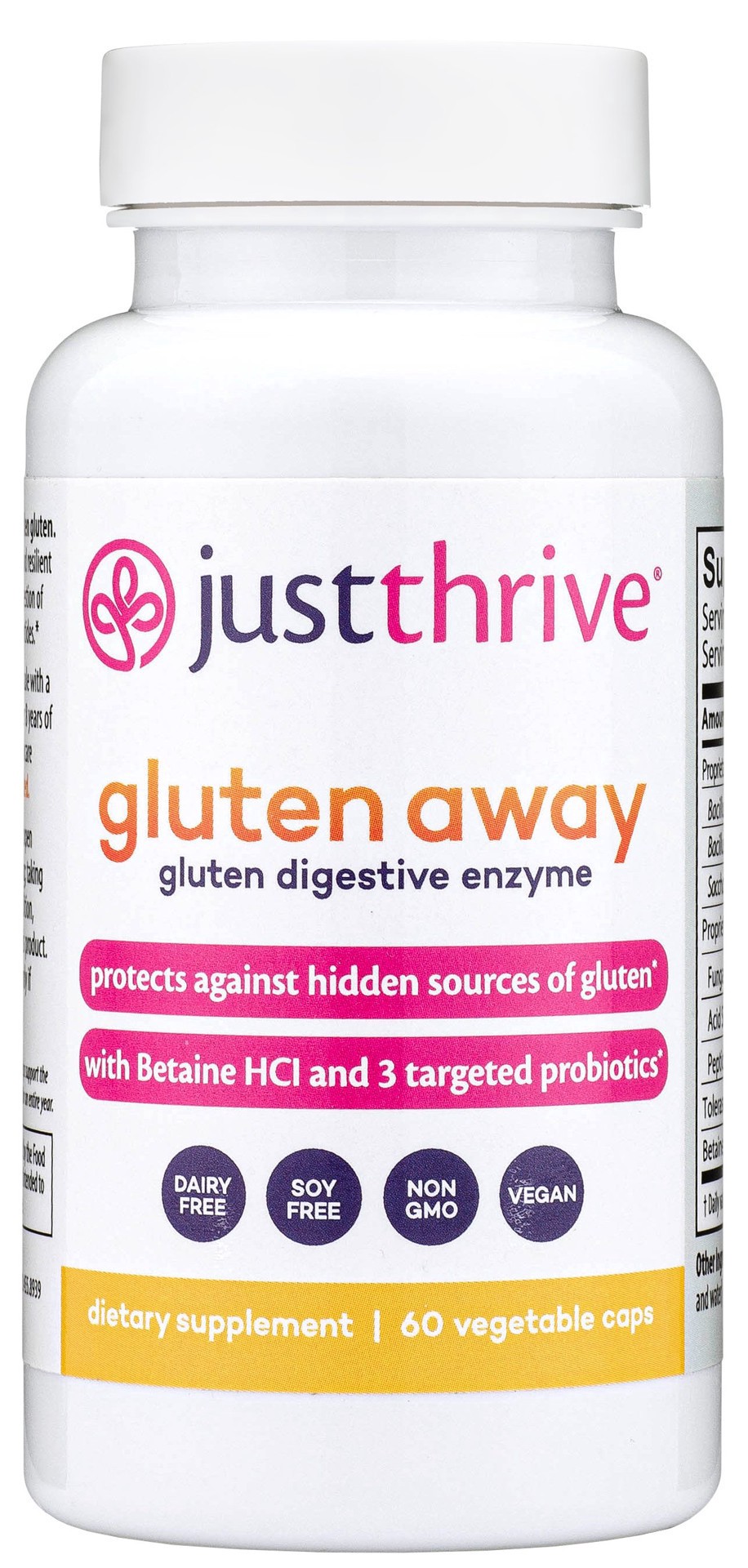 slide 1 of 1, Just Thrive Gluten Away, 1 ct