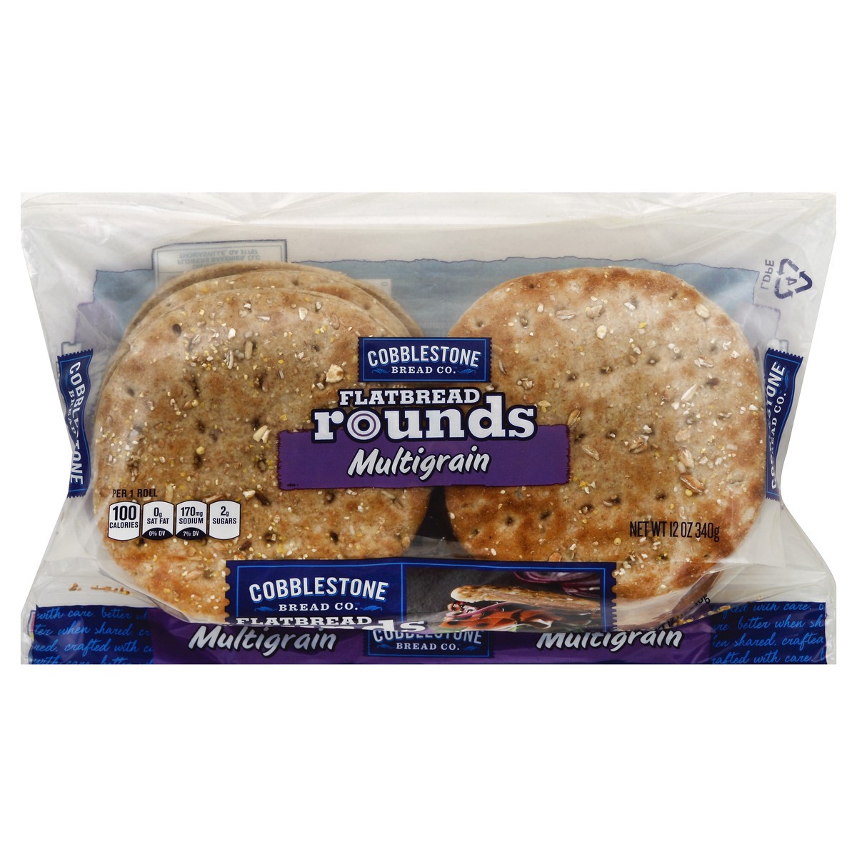 slide 4 of 6, Cobblestone Bread Co. Flatbread Rounds 12 oz, 12 oz