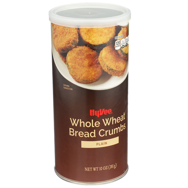 slide 1 of 1, Hy-vee Plain Whole Wheat Bread Crumbs, 10 oz