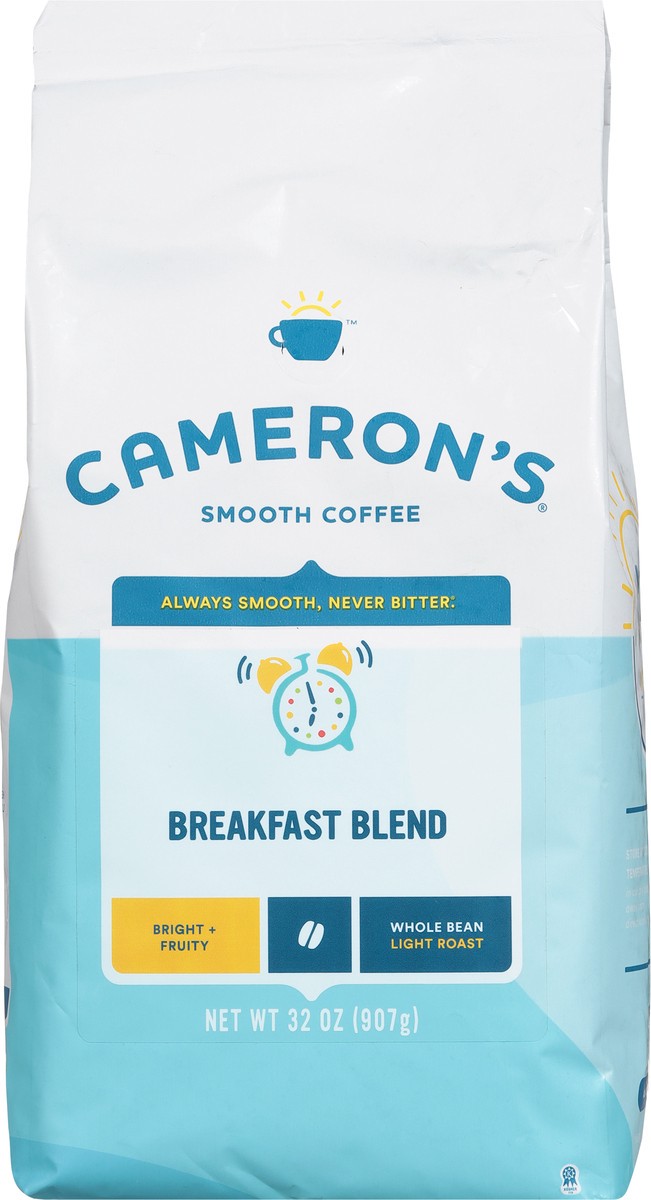 slide 5 of 10, Cameron's Coffee Breakfast Blend Light Roast Whole Bean Coffee - 32oz, 32 oz
