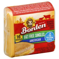 Borden Fat Free American Singles Cheese