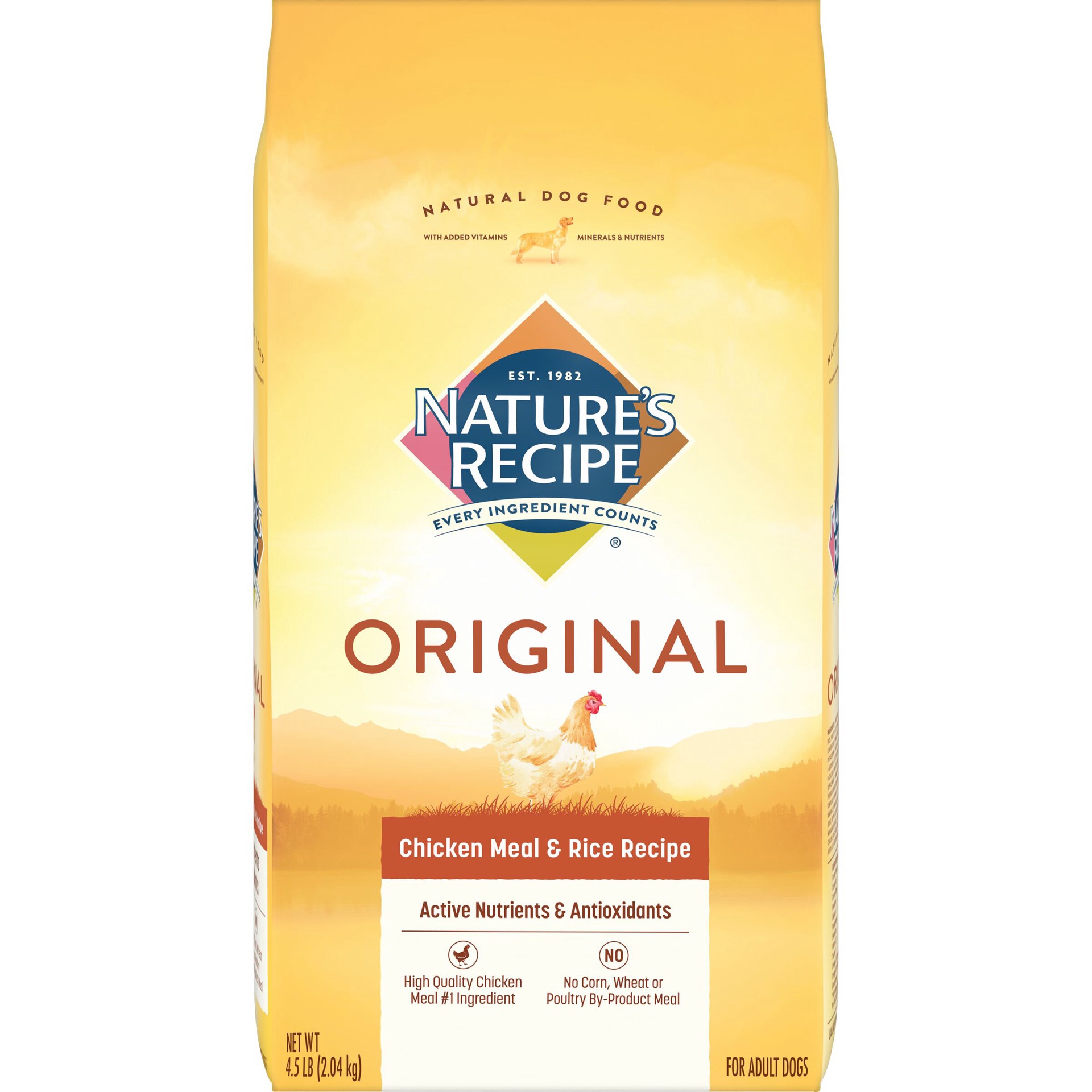 slide 1 of 6, Nature's Recipe Adult Chicken Meal & Rice Recipe Dry Dog Food, 4.5-Pound, 4.5 lb