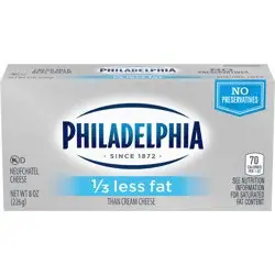 Philadelphia Reduced Fat Cream Cheese 1/3 Less Fat, 8 oz Brick