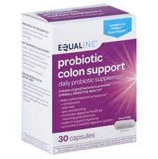 slide 1 of 1, Equaline Probiotic Colon Support Daily Supplement, 30 ct