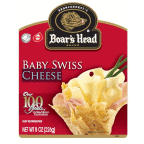 slide 1 of 1, Boar's Head Baby Swiss Cheese, per lb