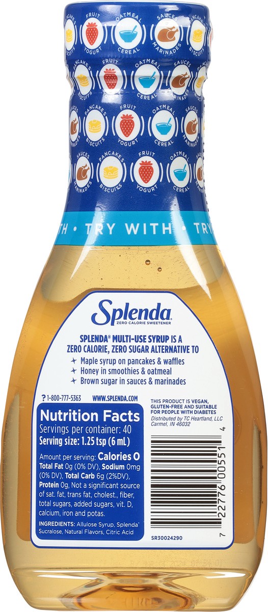 slide 5 of 11, Splenda Multi-Use Syrup 8 fl oz, 8 fl oz