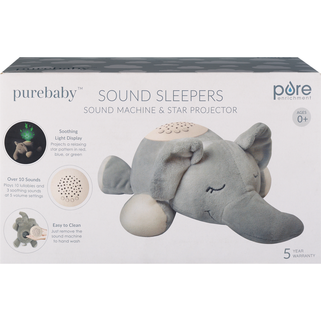 slide 1 of 1, Pure Enrichment Elephant Sound Sleeper, 1 ct