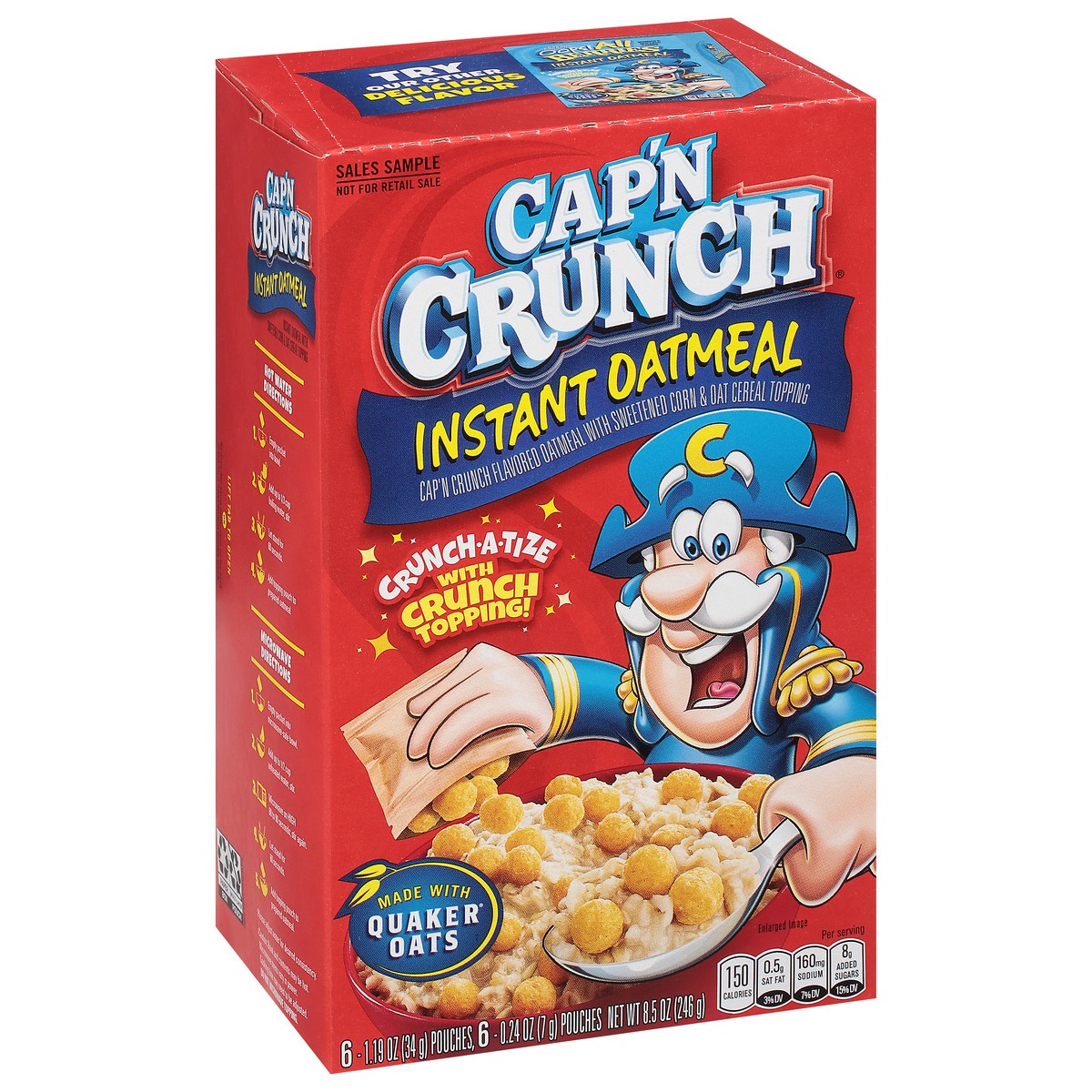 slide 2 of 11, Cap'n Crunch Oatmeal, 12 ct