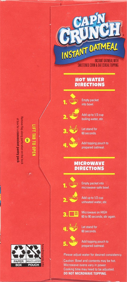 slide 5 of 11, Cap'n Crunch Oatmeal, 12 ct