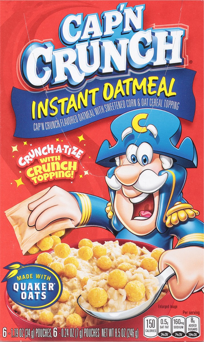 slide 7 of 11, Cap'n Crunch Oatmeal, 12 ct