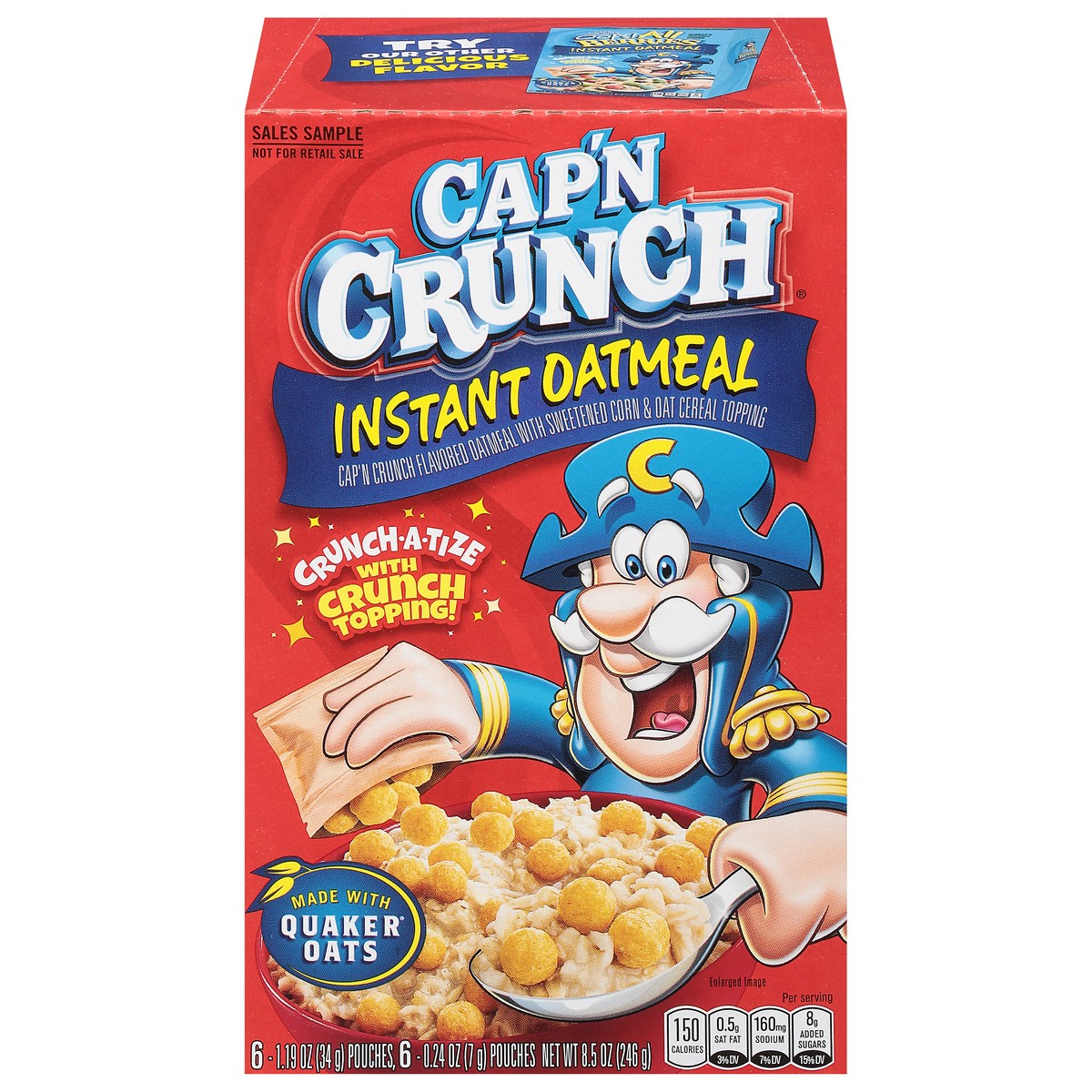slide 11 of 11, Cap'n Crunch Oatmeal, 12 ct
