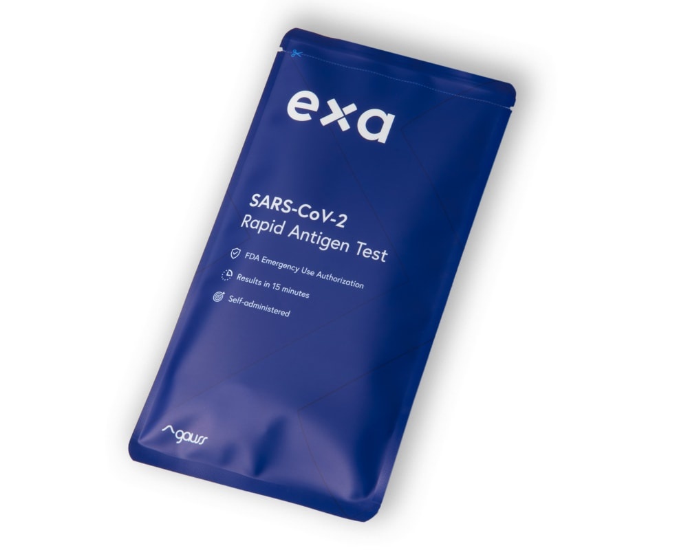 slide 1 of 1, Gauss Exa Covid-19 Rapid Antigen Test Kit, 1 ct