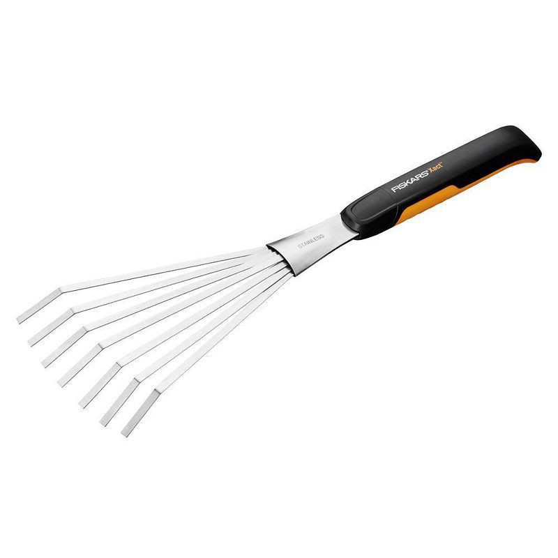 slide 1 of 3, Fiskars Xact Hand Rake Black, 1 ct