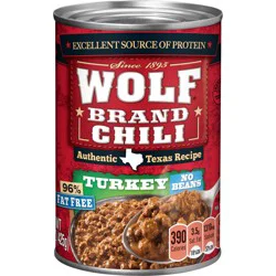 Wolf Brand No Beans Turkey Chili 15 oz