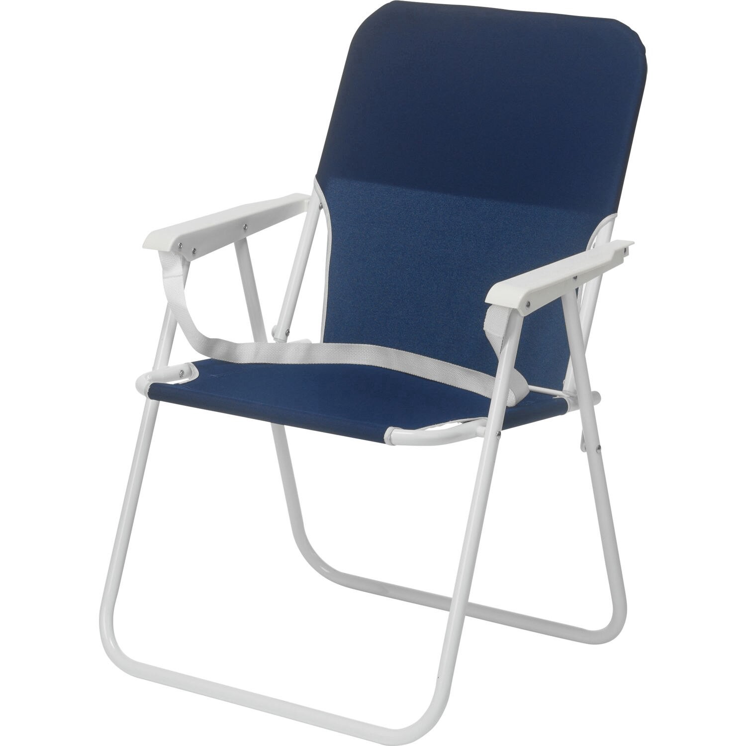 slide 2 of 4, Wave Beach 1-Position Steel Beach Chair, Navy, 1 ct