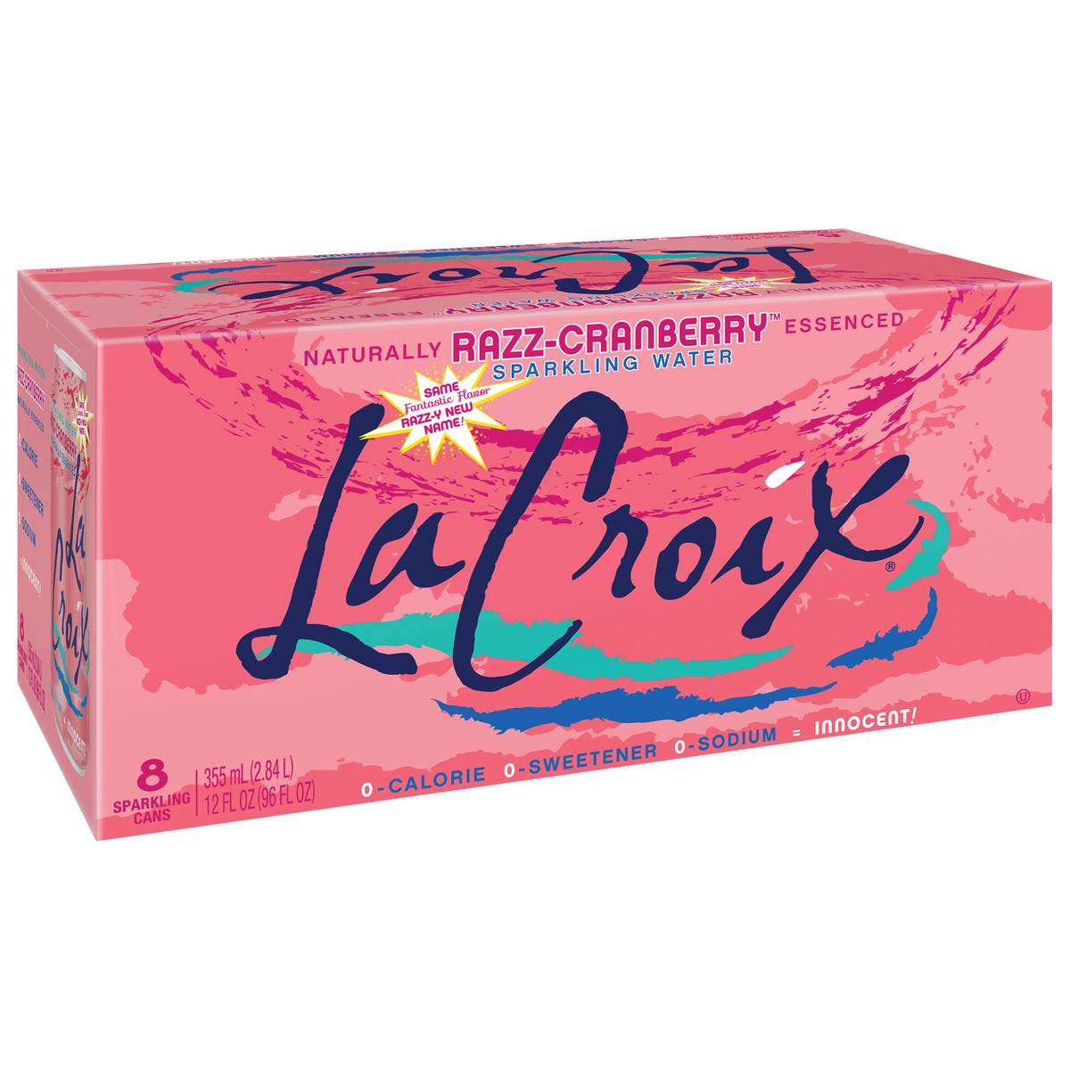 slide 6 of 7, La Croix Razz-Cranberry 8 Pack 12oz, 8 ct