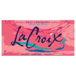 La Croix Razz-Cranberry 8 Pack 12oz