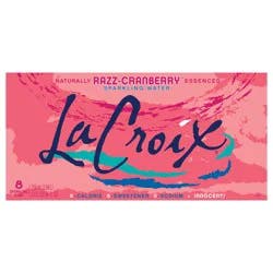 La Croix Razz-Cranberry 8 Pack 12oz