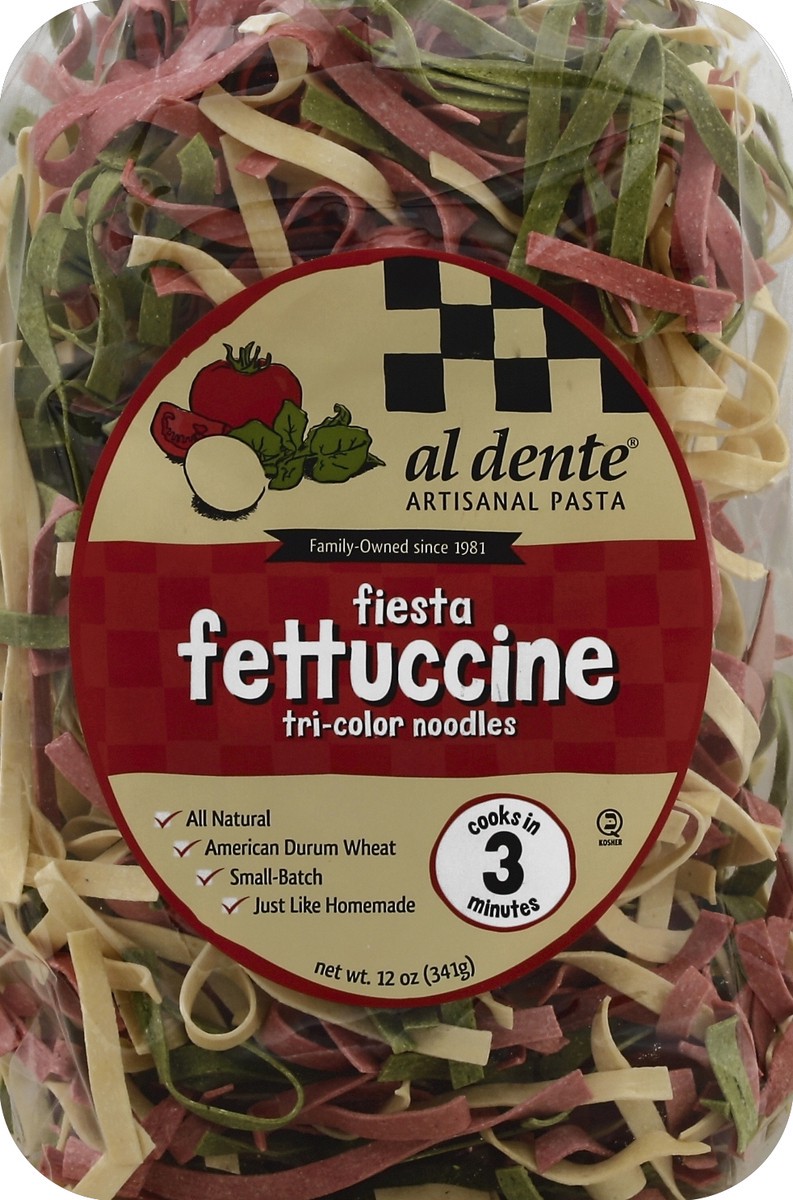 slide 1 of 5, Al Dente Fiesta Fettuccine Pasta, 12 oz