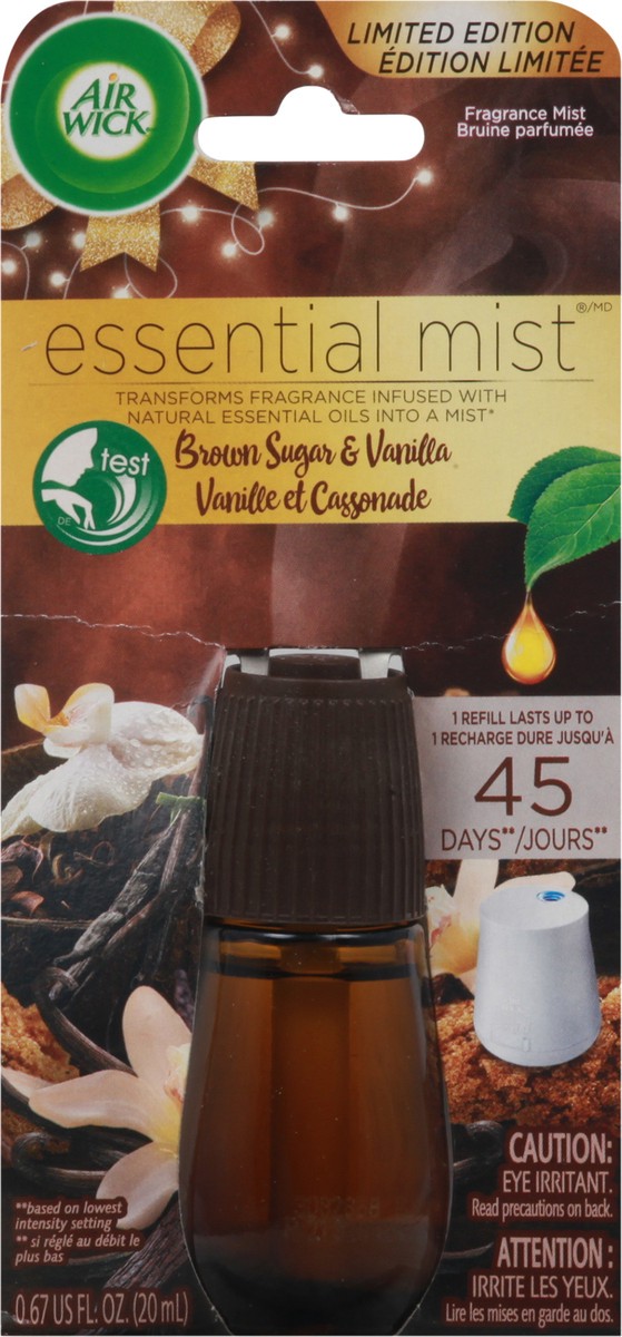 slide 1 of 13, Air Wick Essential Mist Brown Sugar & Vanilla Fragrance Mist 0.67 fl oz, 0.67 fl oz