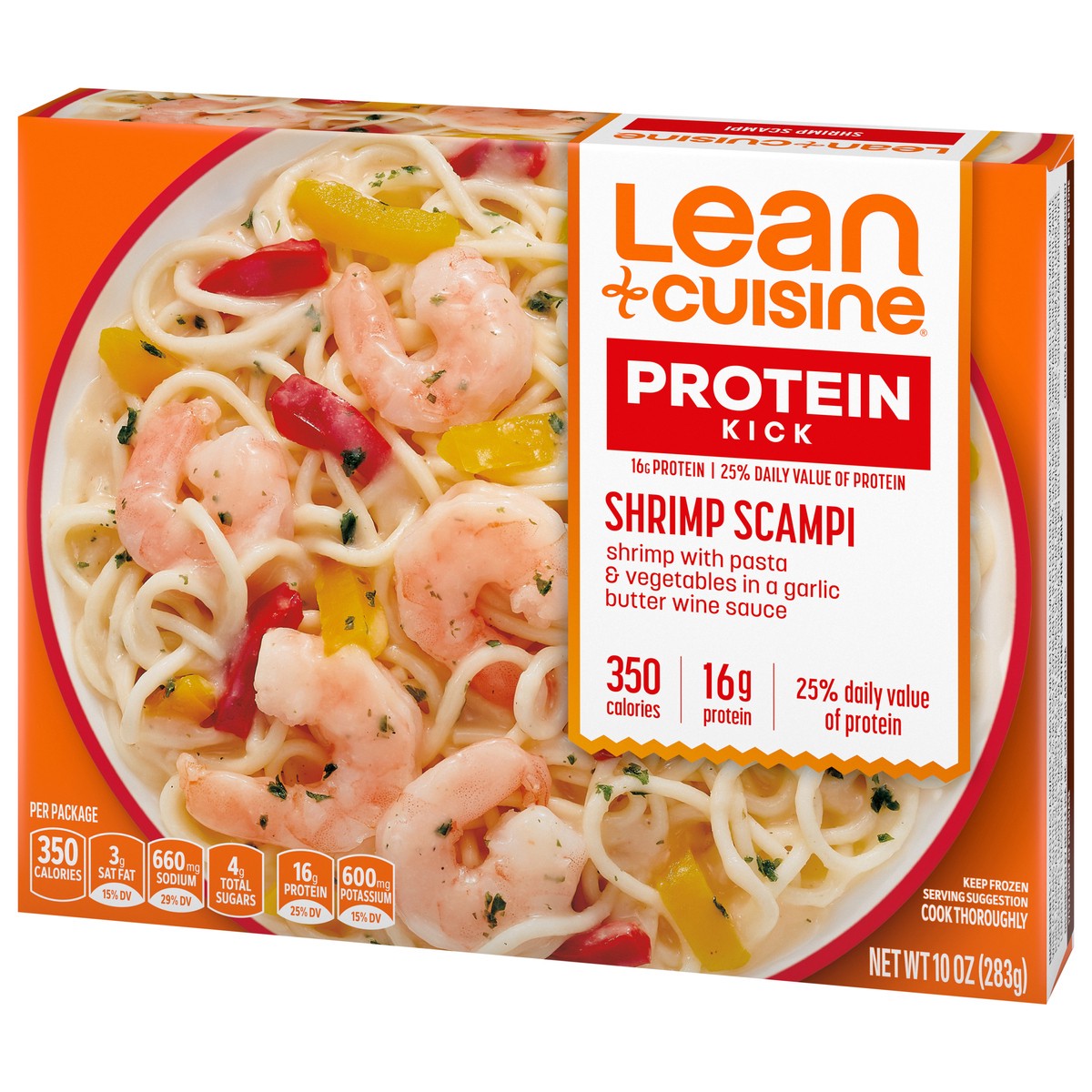 slide 8 of 9, Lean Cuisine Frozen Meal Shrimp Scampi, Protein Kick Microwave Meal, Microwave Shrimp Dinner, Frozen Dinner for One, 10 oz