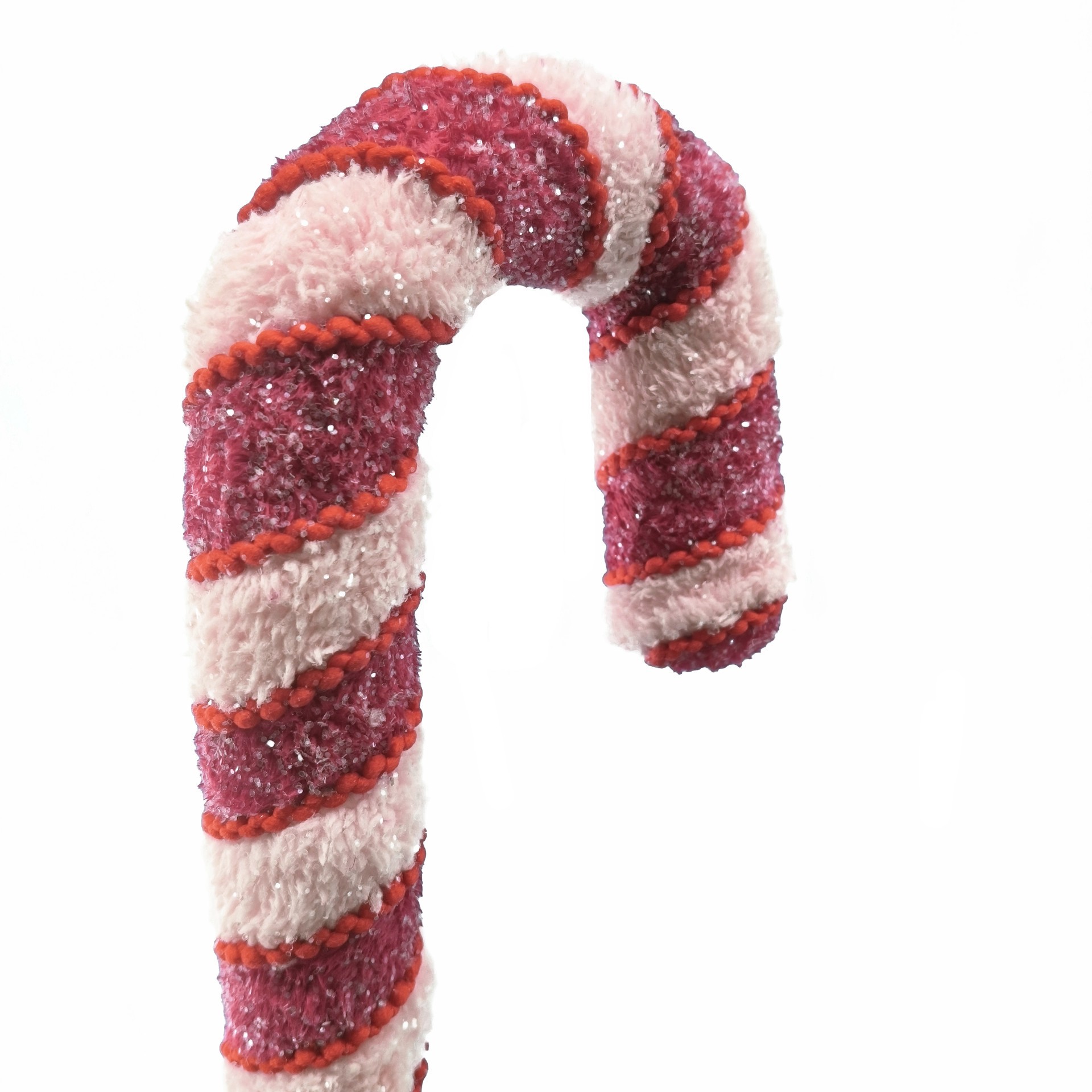 slide 2 of 3, 30.5" Pink & Red Twine Candy Cane Stem By Ashland, 6 in x 2 in x 28 in
