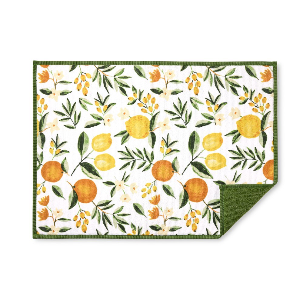 slide 1 of 1, Town & Country Kitchenaid Printed Dish Drying Mat - Spring Citrus, 1 ct