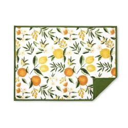 Town & Country Kitchenaid Printed Dish Drying Mat - Spring Citrus