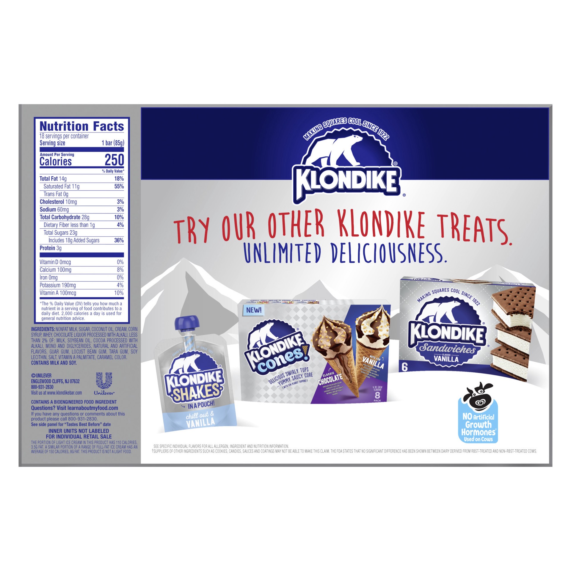 slide 4 of 4, Klondike Ice Cream Bars Original, 4.5 fl oz, 18 Count , 4.50 fl oz