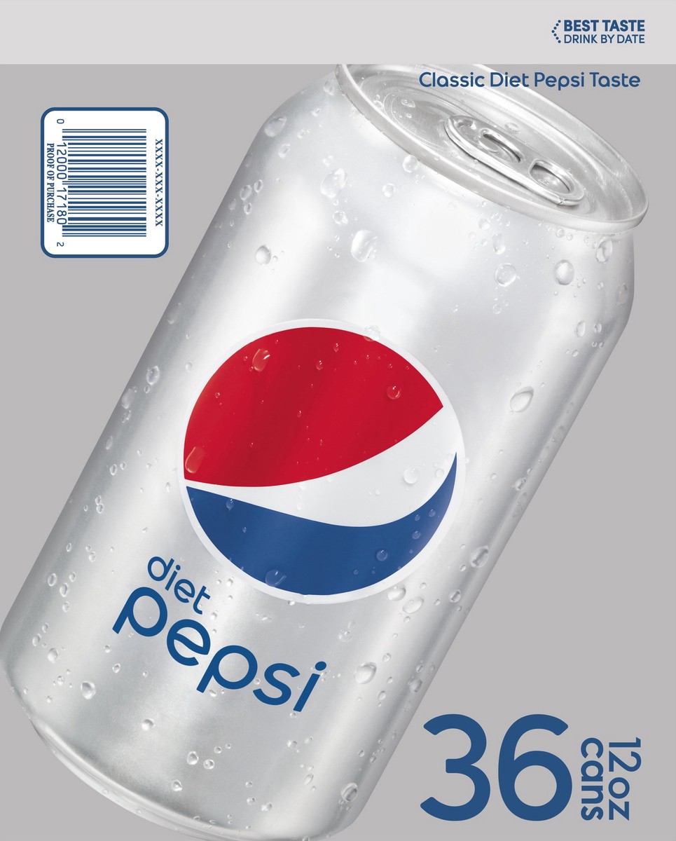 slide 2 of 9, Pepsi Soda - 36 ct, 36 ct; 12 fl oz