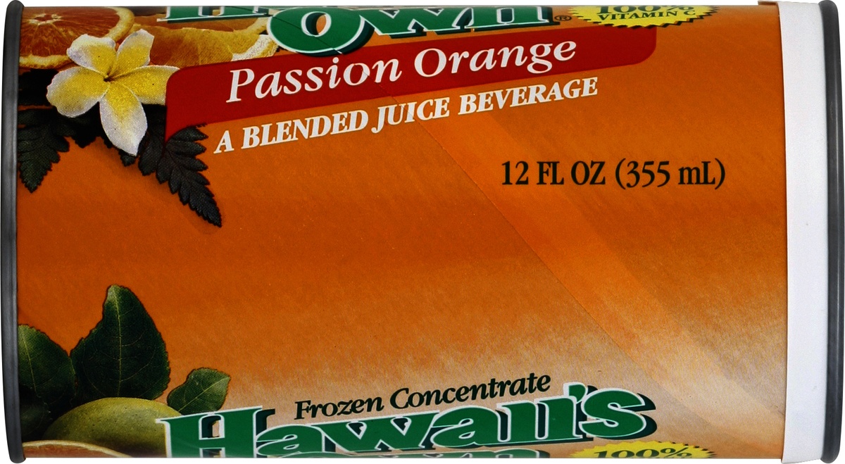slide 2 of 5, Hawaiians Own Passionfruit Orange Juice, 12 fl oz