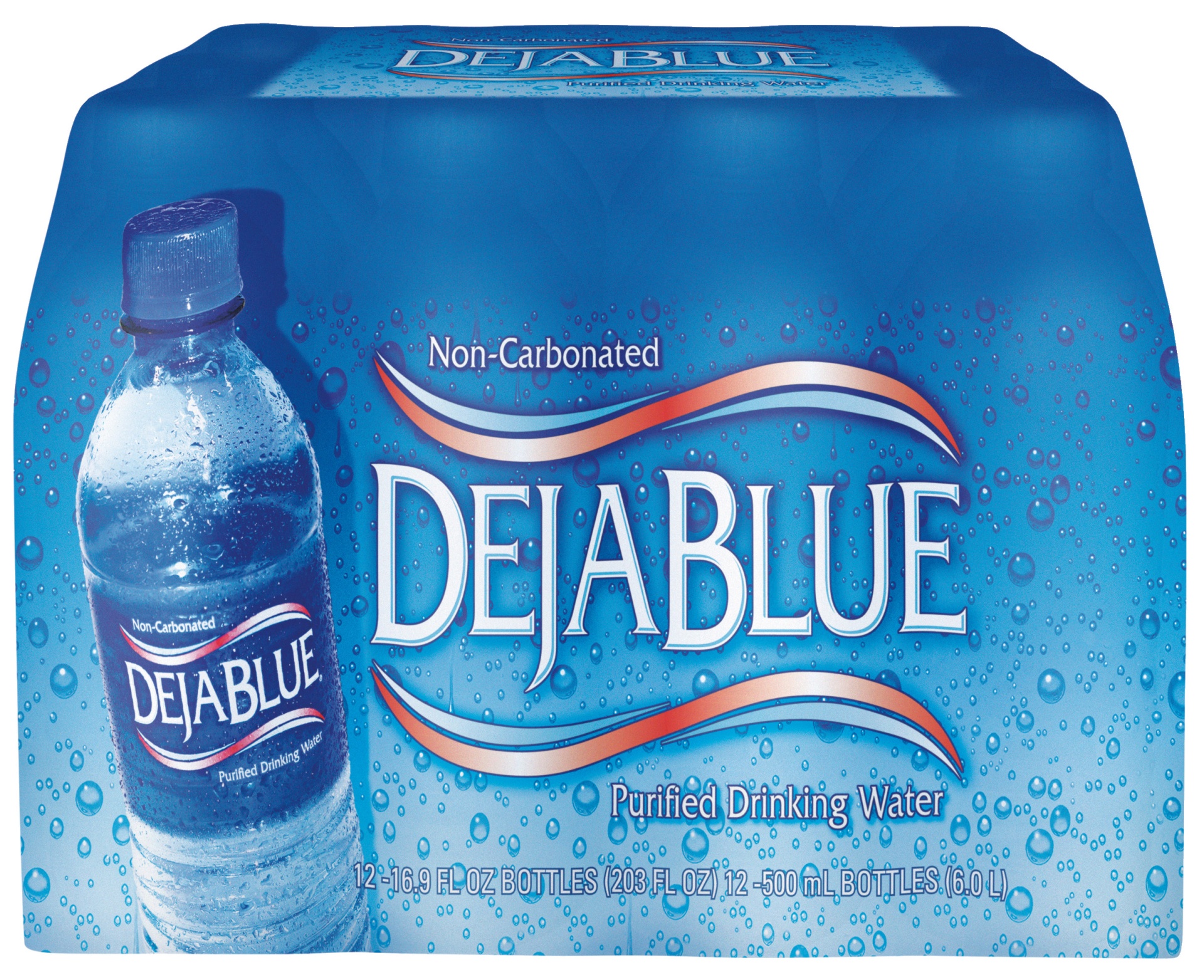 slide 1 of 1, Deja Blue Purified Drinking Water, 12 ct; 16.9 fl oz