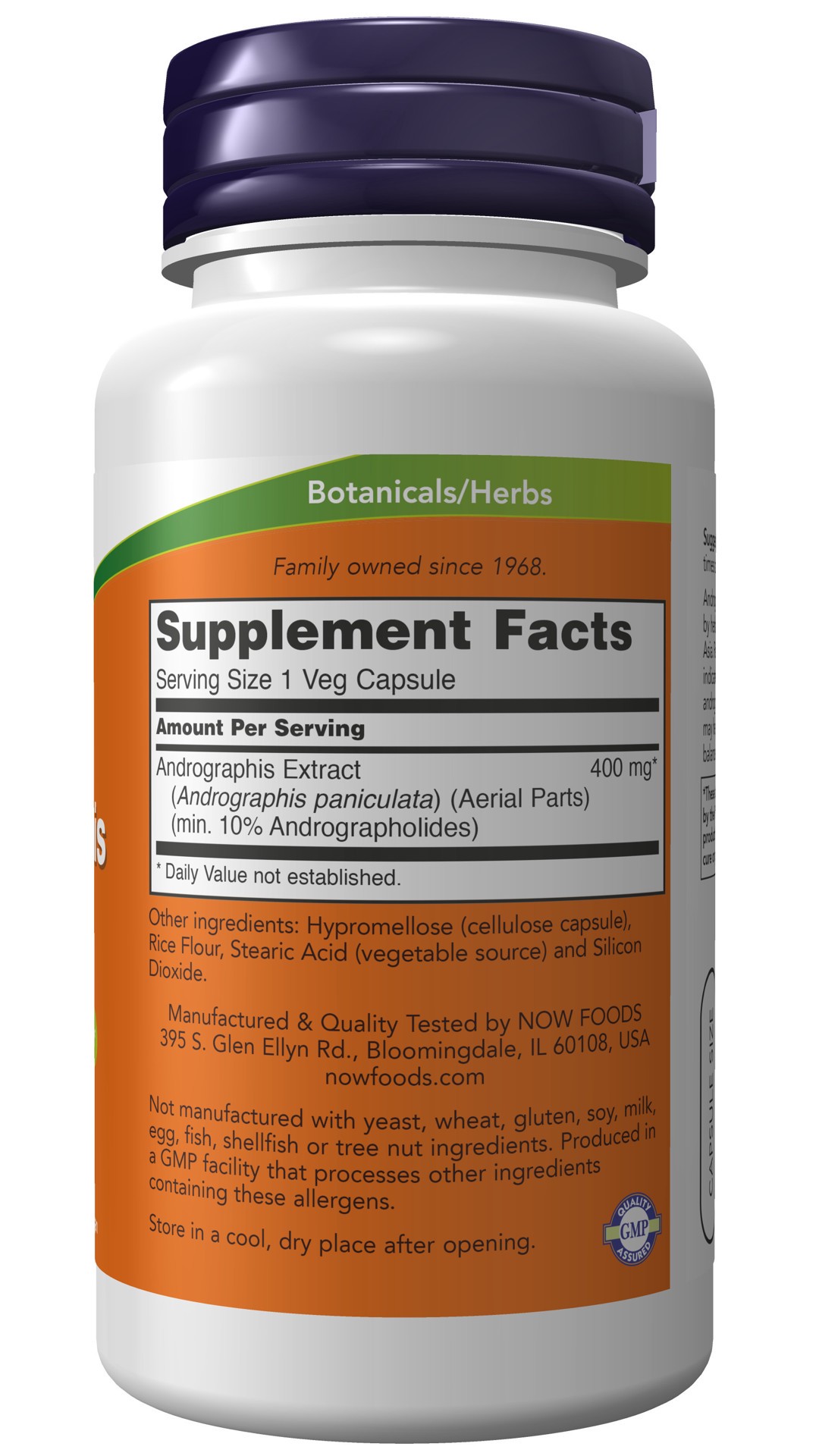 slide 3 of 4, NOW Andrographis Extract 400 mg - 90 Veg Capsules, 90 ct