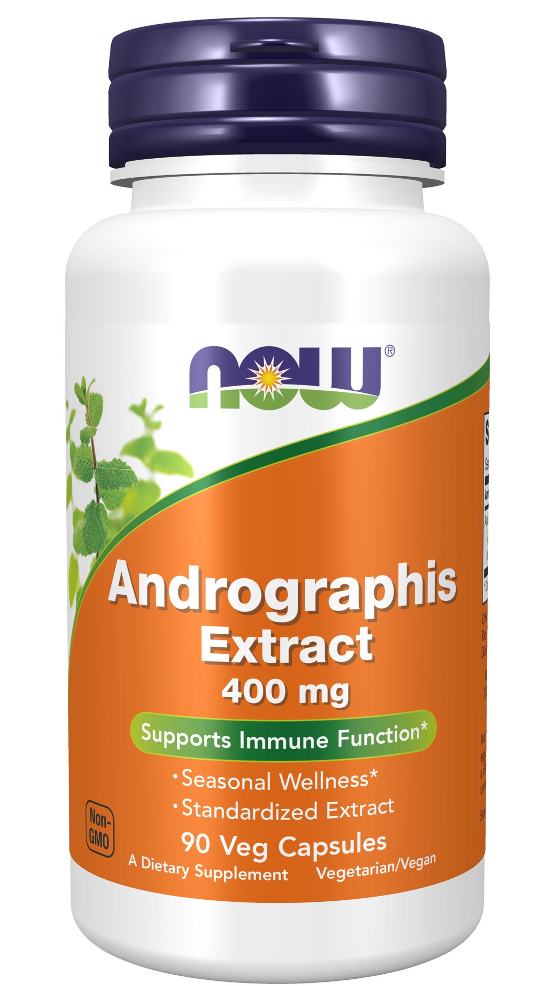 slide 1 of 4, NOW Andrographis Extract 400 mg - 90 Veg Capsules, 90 ct