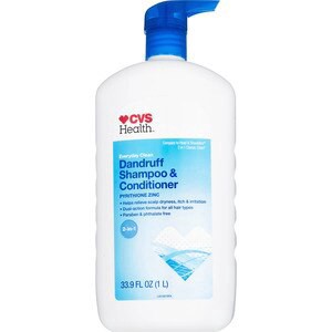 slide 1 of 1, CVS Health Dandruff Shampoo & Conditioner, Everyday Clean, 33.9 Oz, 33.9 oz