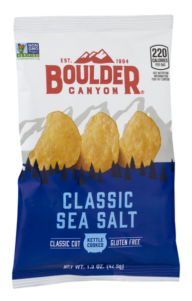 slide 1 of 1, Utz Quality Foods, Inc. Boulder Canyon Classic Cut Potato Chips Classic Sea Salt, 1.5 oz