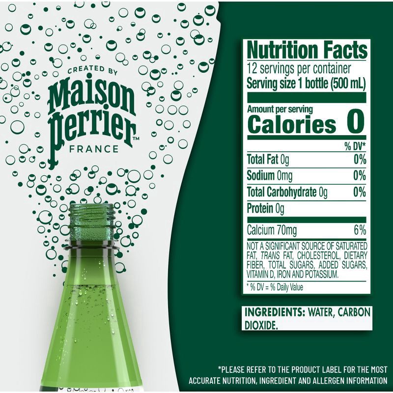 slide 4 of 6, Maison Perrier Unflavored Sparkling Water 12 pk, 16.9 oz