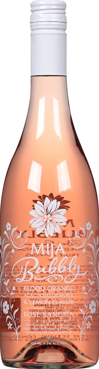 slide 3 of 9, Mija Sangria Blood Orange Acai, Pomegranate & Lemon Flavor Rose Sangria 750 ml, 750 ml