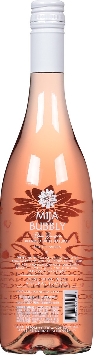 slide 6 of 9, Mija Sangria Blood Orange Acai, Pomegranate & Lemon Flavor Rose Sangria 750 ml, 750 ml