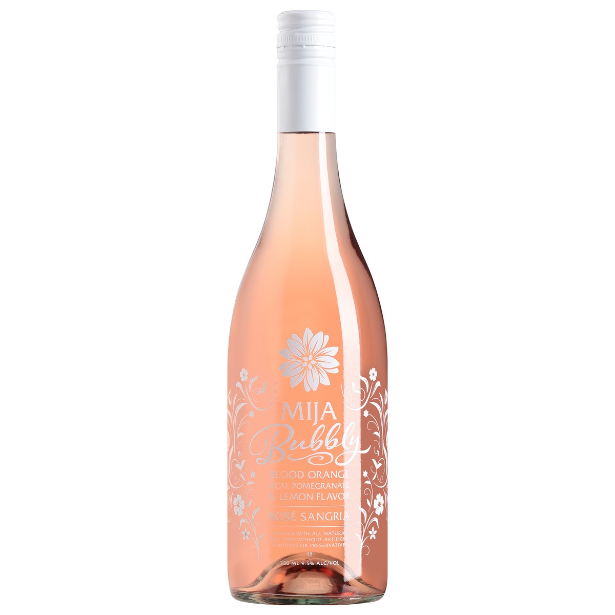 slide 2 of 9, Mija Sangria Blood Orange Acai, Pomegranate & Lemon Flavor Rose Sangria 750 ml, 750 ml