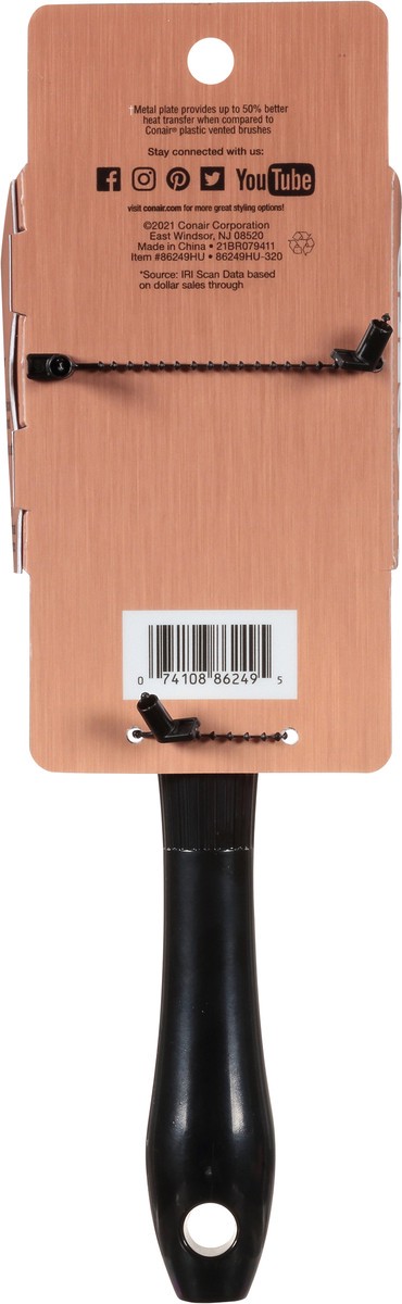 slide 8 of 9, Conair Copper Collection Quick Blow-Dry Hairbrush 1 ea Card, 1 ct