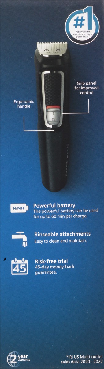 slide 5 of 11, Norelco Multigroom 3000 All-in-One Trimmer with 8 Length Settings 1 Each, 1 ct