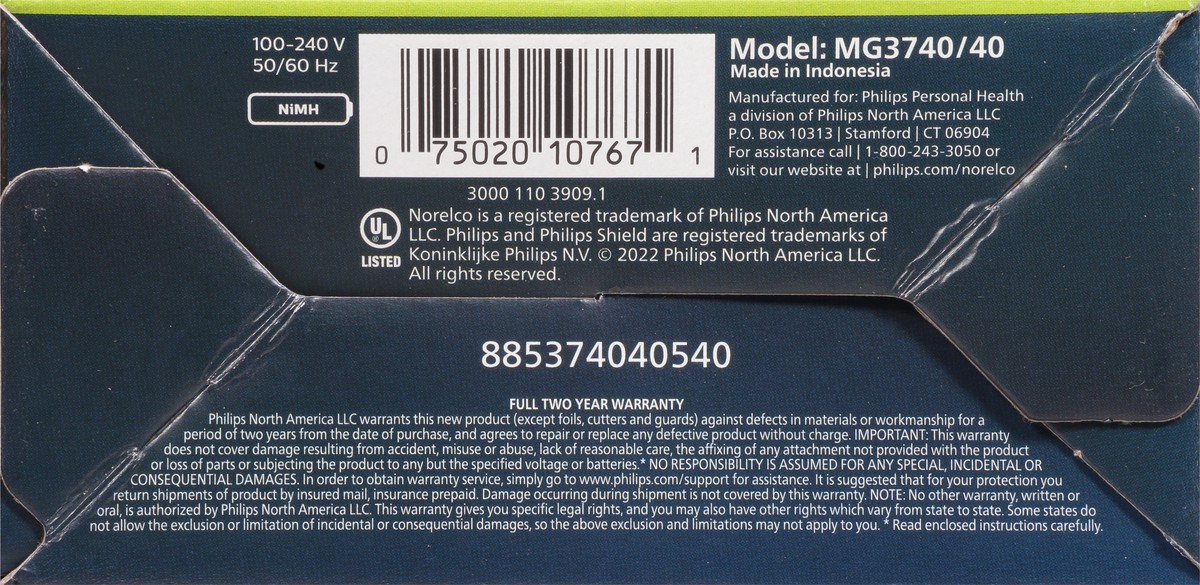 slide 7 of 11, Norelco Multigroom 3000 All-in-One Trimmer with 8 Length Settings 1 Each, 1 ct