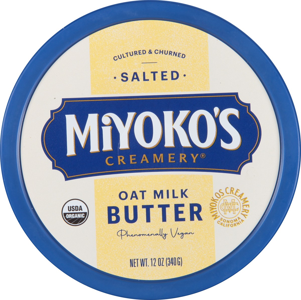 slide 2 of 9, Miyoko's Creamery Oat Milk Salted Butter 12 oz, 12 oz