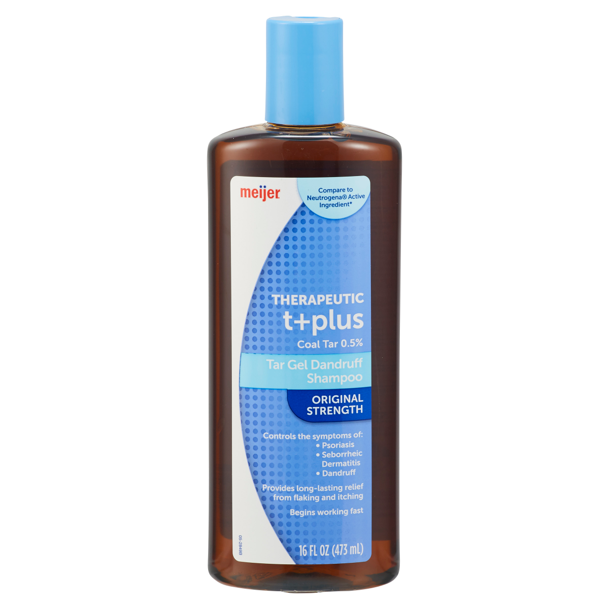 slide 1 of 5, Meijer Therapeutic T+Plus Gel Coal Tar Anti-Dandruff Shampoo, 16 oz