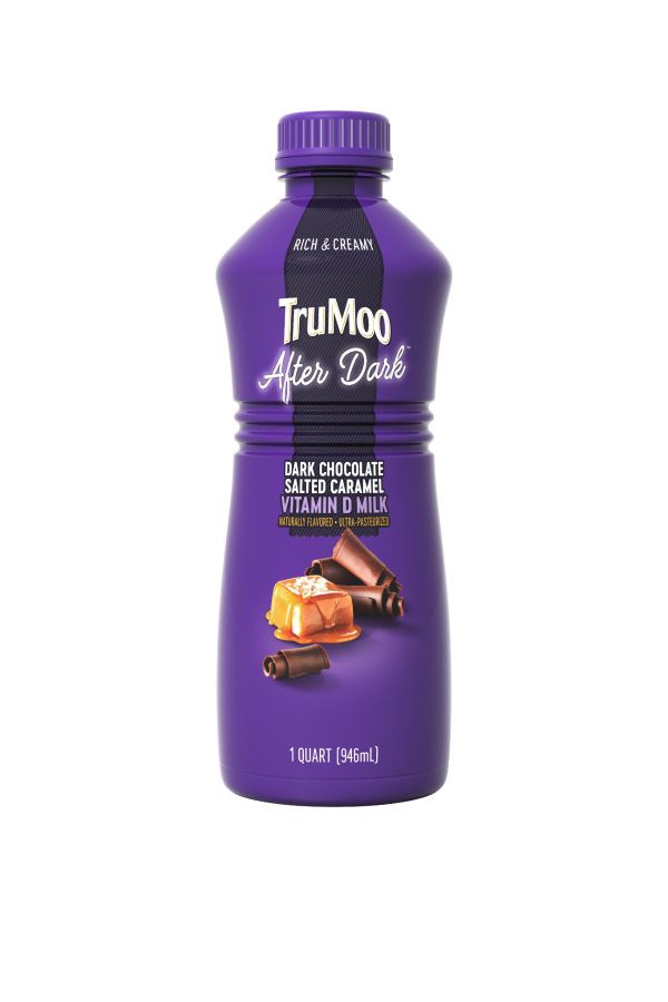 slide 1 of 2, TruMoo After Dark: Dark Chocolate Salted Caramel Milk - 1 Quart, 1 qt