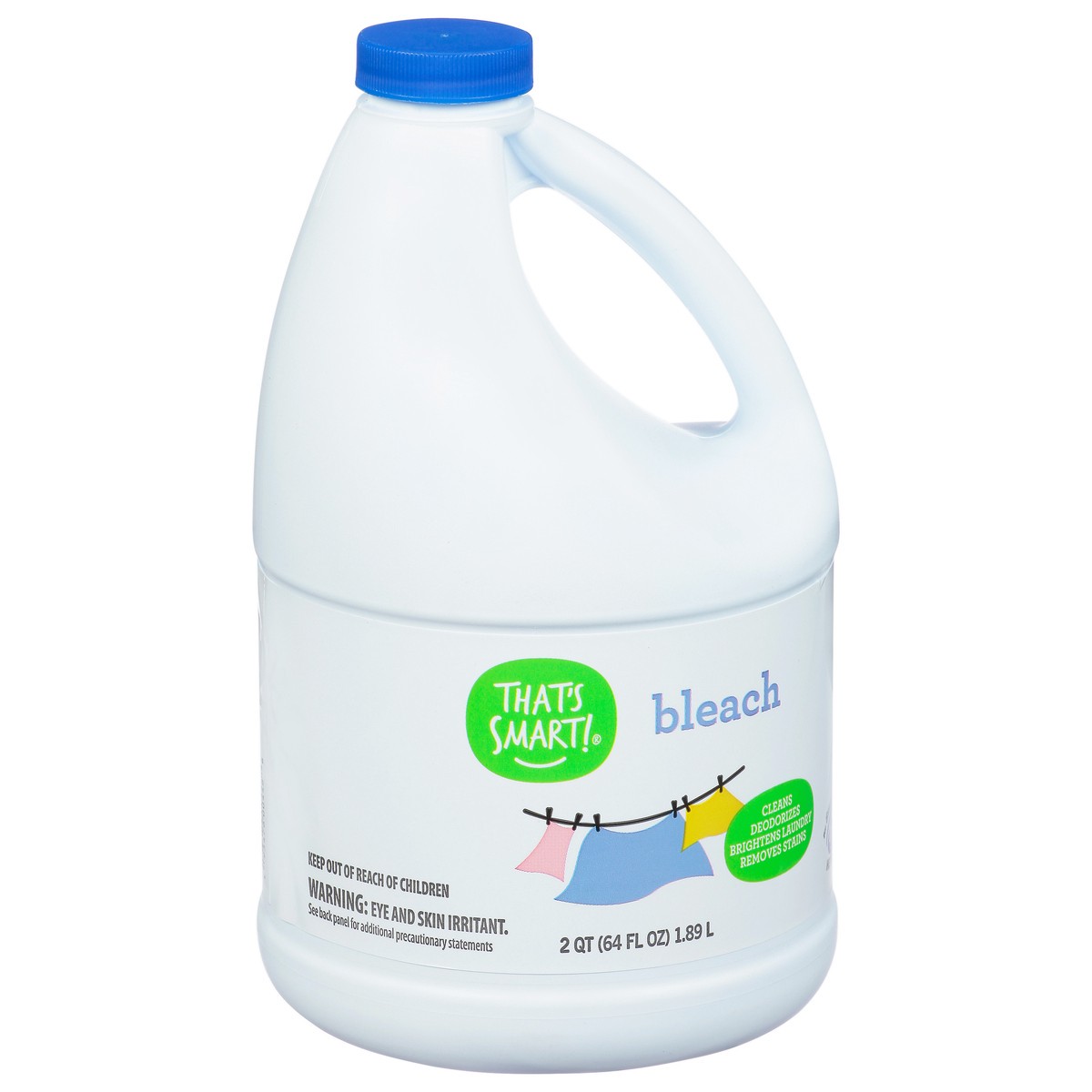 slide 8 of 9, That's Smart! Bleach 2 qt, 2 qt