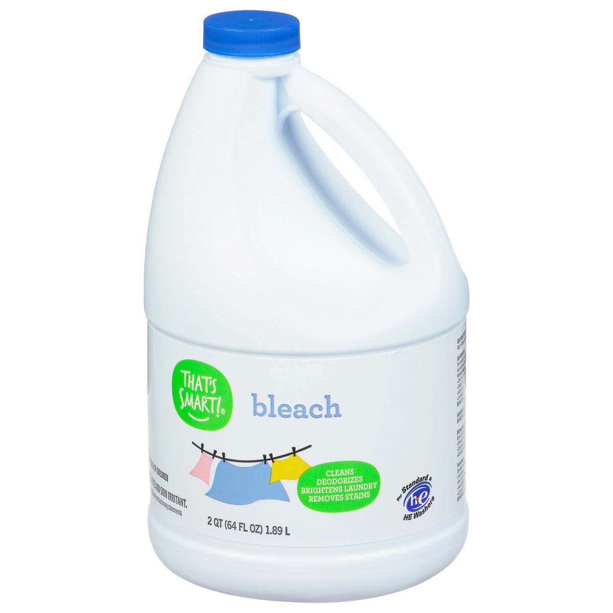 slide 9 of 9, That's Smart! Bleach 2 qt, 2 qt