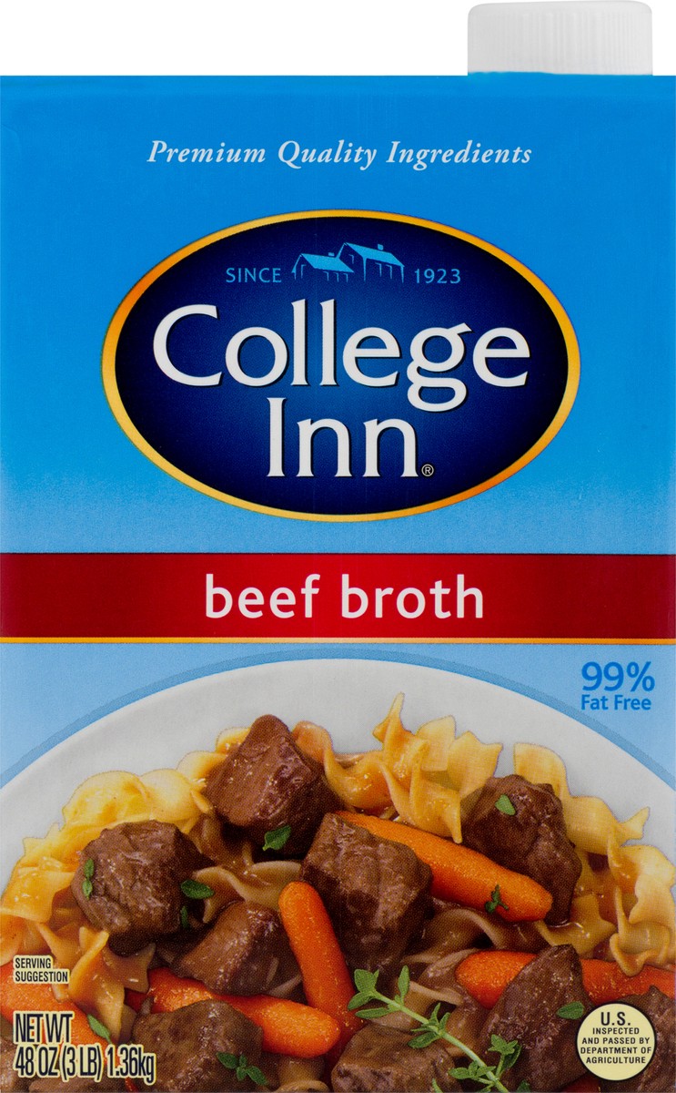 slide 1 of 9, College Inn Beef Broth 48 oz, 48 oz